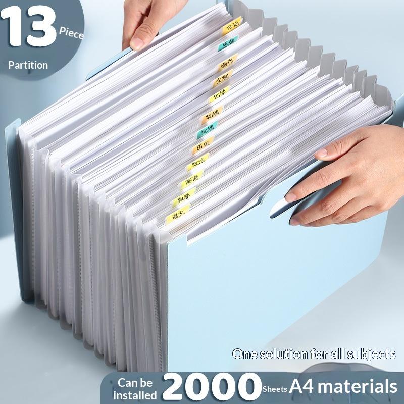 Expandable Accordion File Folder 13 Pockets - 13 Pockets Accordion Expanding File Folder