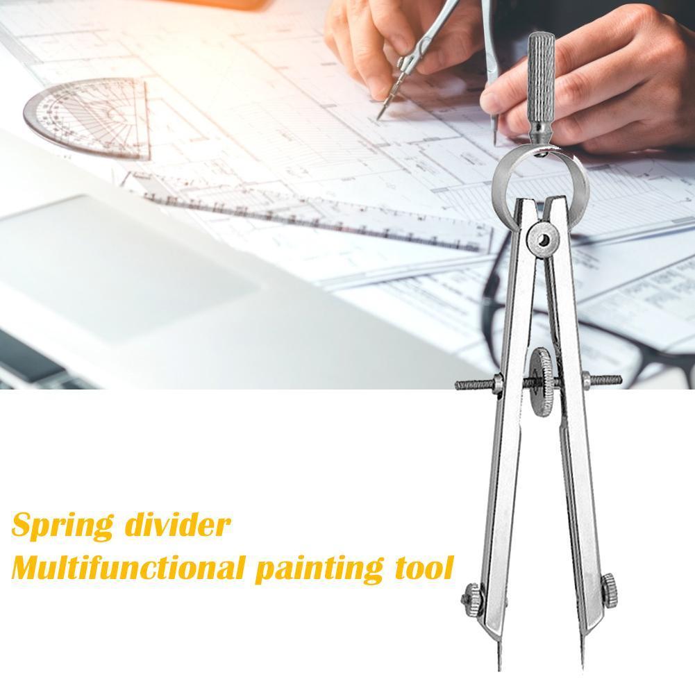 Math Geometry Set With Compass - for Spring Protractior Compasses Multifunction Engineering