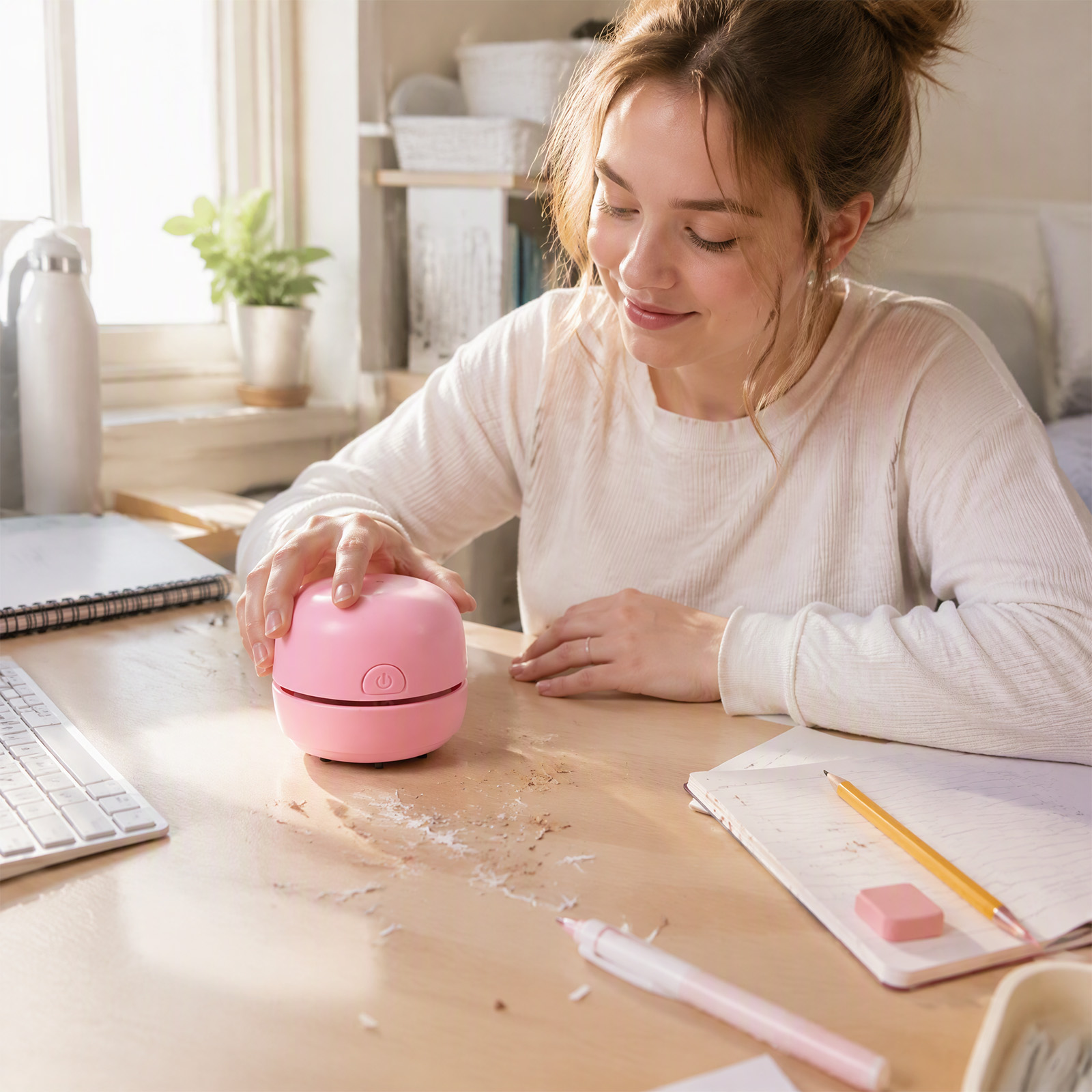 Cordless Handheld Mini Desktop - огляд і ціна Mini Desktop Vacuum Cleaner For Eraser Dust