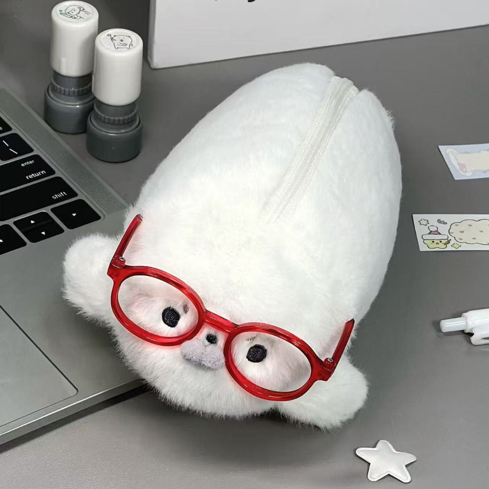 Funny Seal Doll Pencil Case Hi - огляд і ціна Aesthetic Large Pencil Case Pouch