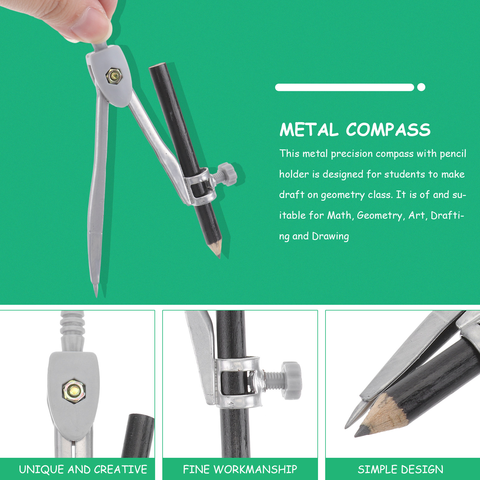 Professional Compass Metal Com - огляд і ціна Math Geometry Set With Compass