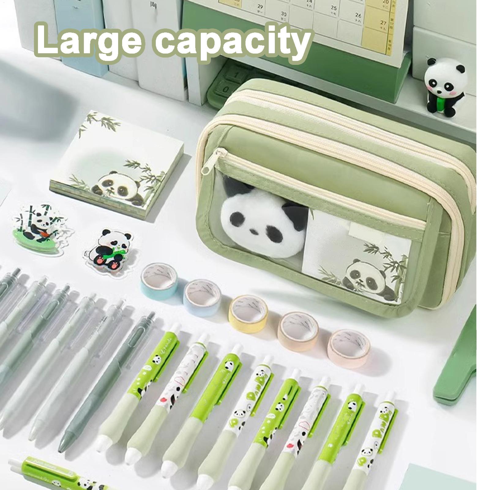 Aesthetic Pencil Case Panda Pe - огляд і ціна Aesthetic Large Pencil Case Pouch