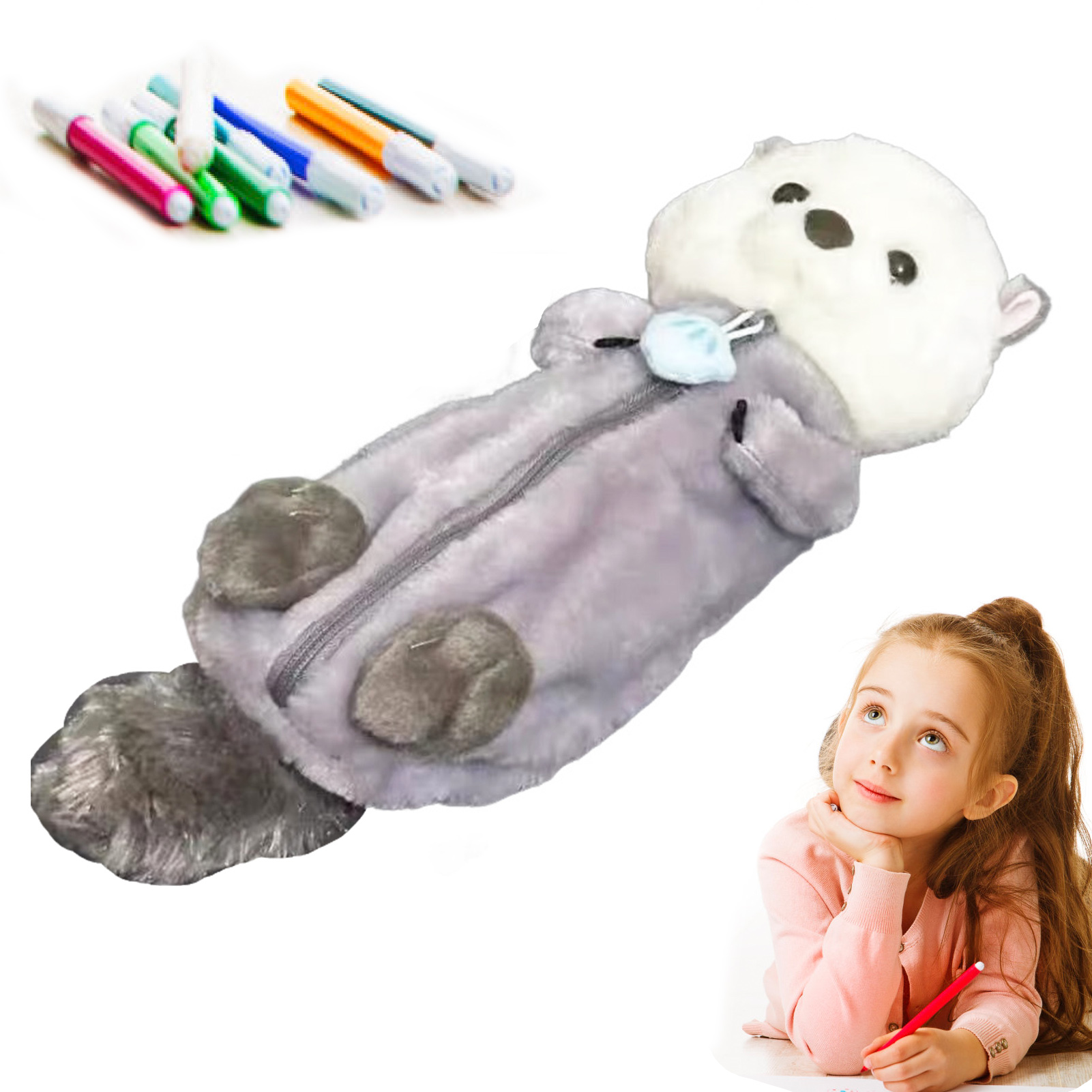 Creative Plush Toy Pencil Case - огляд і ціна School Supplies