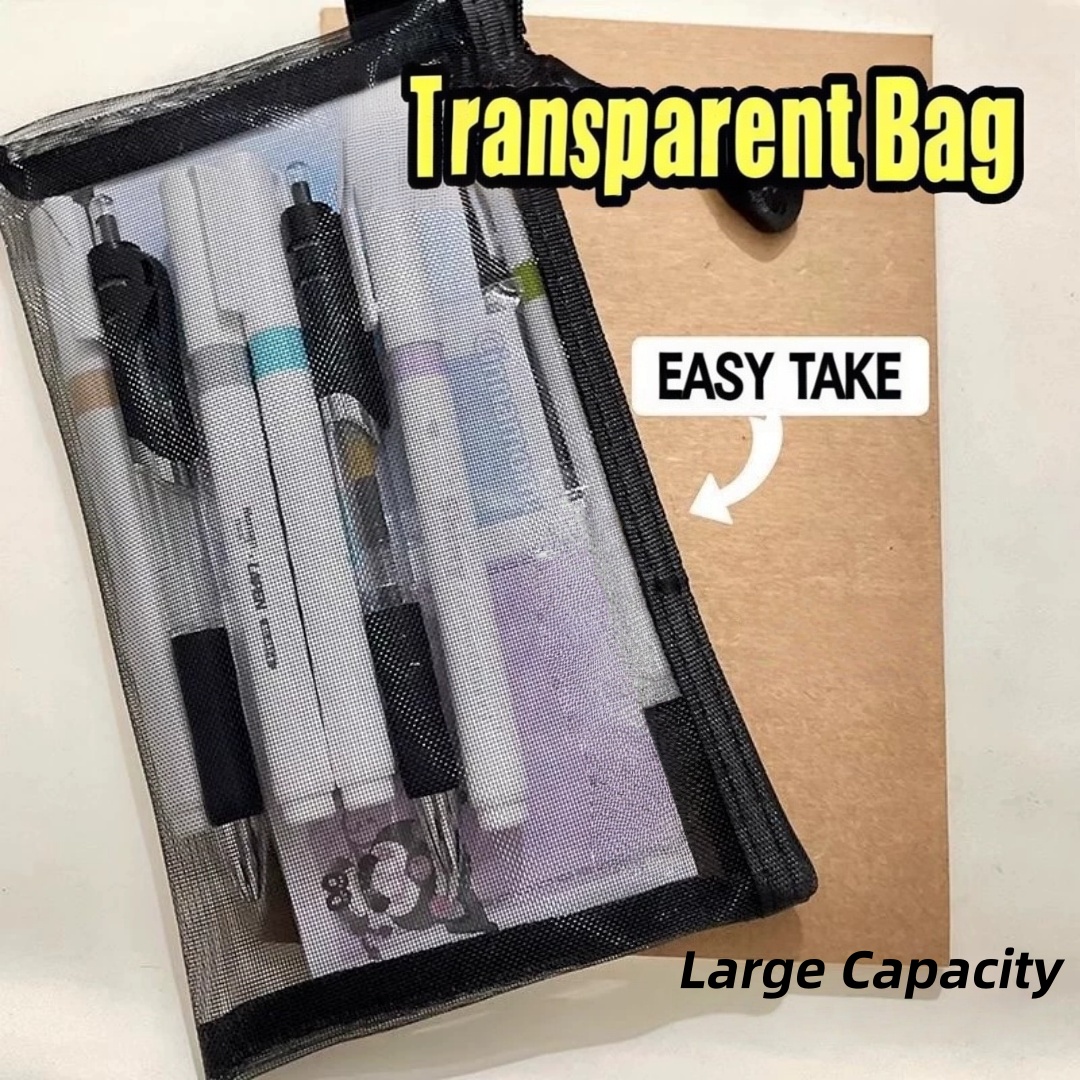 Nylon Pencil Storage Pouch Lig - огляд і ціна Clear Mesh Pencil Pouch For Exam