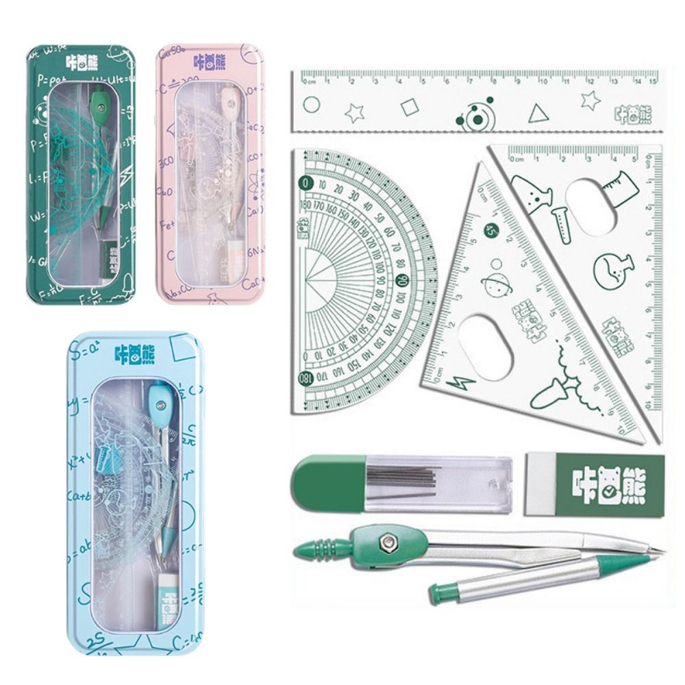 8Pcs/Set Multifunctional Math  - огляд і ціна Math Geometry Set With Compass