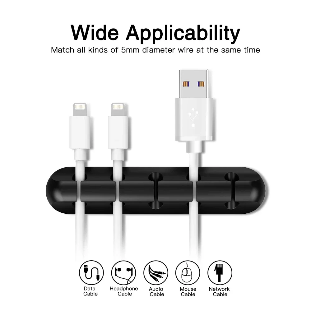 Silicone USB Cable Organizer U - огляд і ціна Desk Accessories