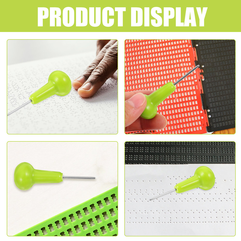 2Pcs Plastic Braille Pen Blind - огляд і ціна Writing Tools
